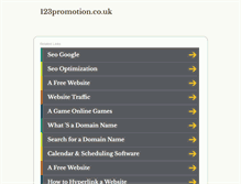 Tablet Screenshot of 123promotion.co.uk